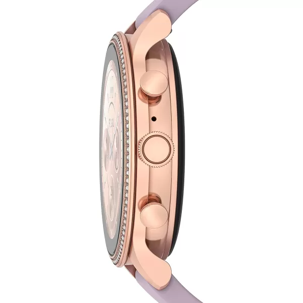 imageFossil Womens Gen 6 42mm Touchscreen Smart Watch with Alexa BuiltIn Fitness Tracker Sleep Tracker Heart Rate Monitor GPS Speaker Music Control Smartphone NotificationsPurple  Rose Gold Mesh