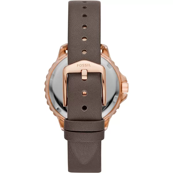 imageFossil Womens Izzy Stainless Steel Casual Quartz WatchRoseBrown  Bracelet