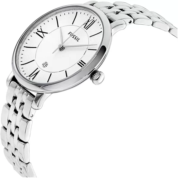 imageFossil Womens Jacqueline Quartz Stainless Steel Dress WatchSilver Black