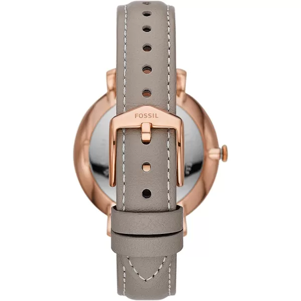 imageFossil Womens Jacqueline Quartz Stainless Steel and Eco Leather Multifunction Watch Color Rose Grey Model ES5097Fossil Womens Jacqueline Quartz Stainless Steel and Eco Leather Multifunction Watch Color Rose Grey Model ES5097