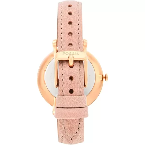 imageFossil Womens Jacqueline Quartz Stainless Steel and Leather WatchRose Gold Blush