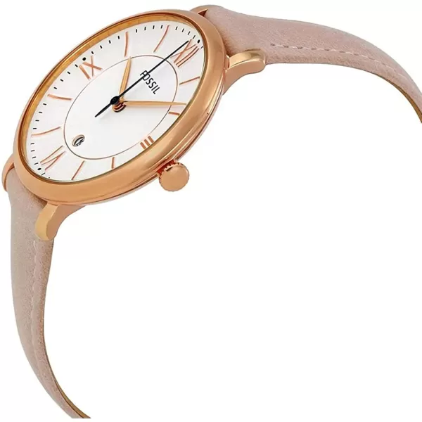 imageFossil Womens Jacqueline Quartz Stainless Steel and Leather WatchRose Gold Blush