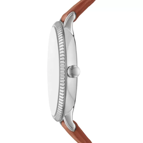 imageFossil Womens Jacqueline Quartz Stainless Steel and Leather WatchSilverBrown Braid