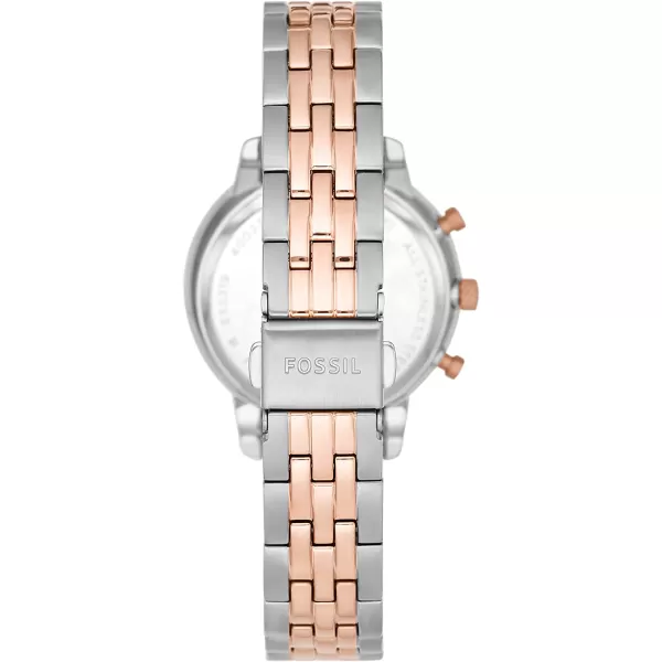 imageFossil Womens Neutra Stainless Steel Quartz Chronograph WatchRose GoldSilver