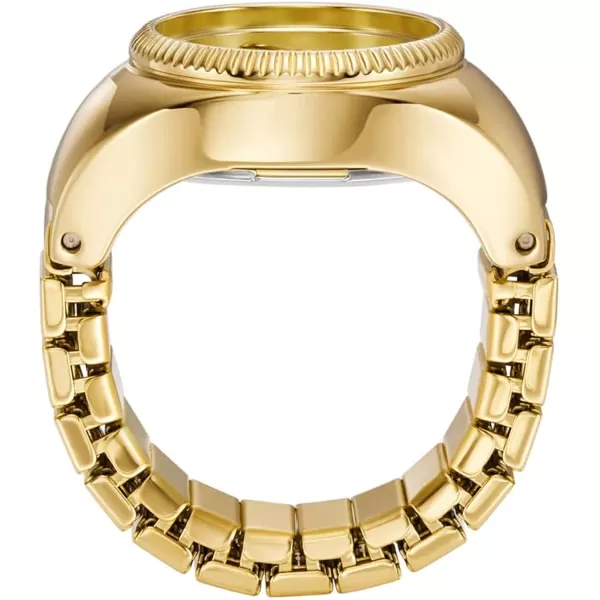 imageFossil Womens Quartz Stainless Steel TwoHand Ring WatchGold