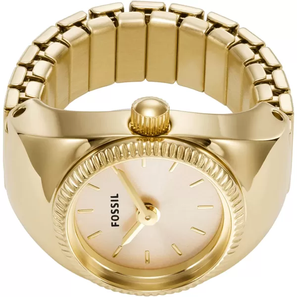 imageFossil Womens Quartz Stainless Steel TwoHand Ring WatchGold