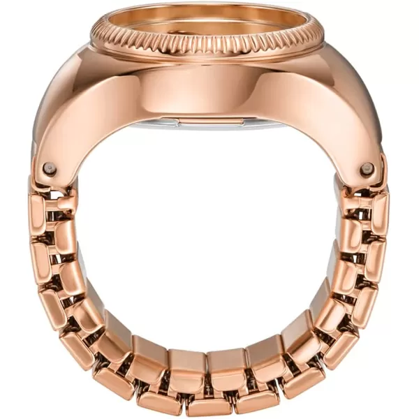 imageFossil Womens Quartz Stainless Steel TwoHand Ring WatchRose Gold