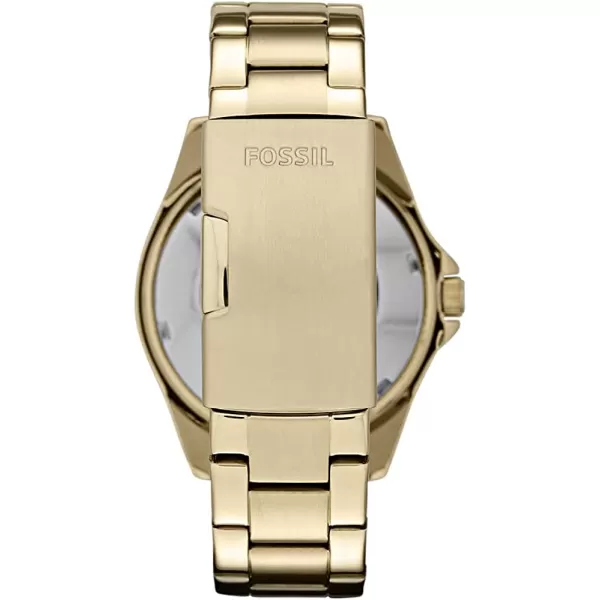 imageFossil Womens Riley Stainless Steel CrystalAccented Multifunction Quartz WatchGold