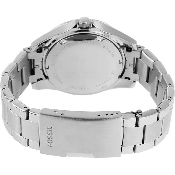 imageFossil Womens Riley Stainless Steel CrystalAccented Multifunction Quartz WatchSilver