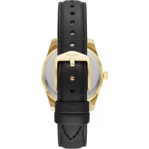 imageFossil Womens Scarlette Stainless Steel Quartz WatchGoldBlack