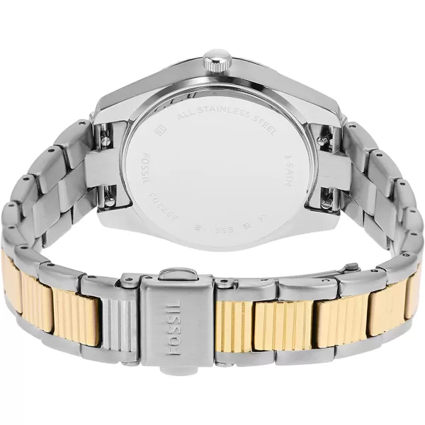 imageFossil Womens Scarlette Stainless Steel Quartz WatchGoldSilver