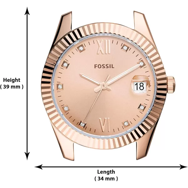 imageFossil Womens Scarlette Stainless Steel Quartz WatchRose Gold