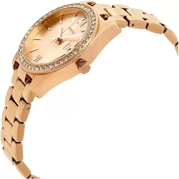 imageFossil Womens Scarlette Stainless Steel Quartz WatchRose Gold Glitz