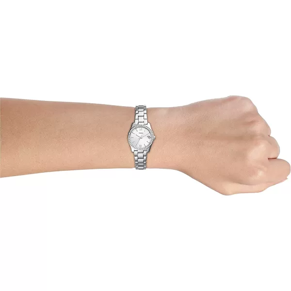 imageFossil Womens Scarlette Stainless Steel Quartz WatchSilver Glitz