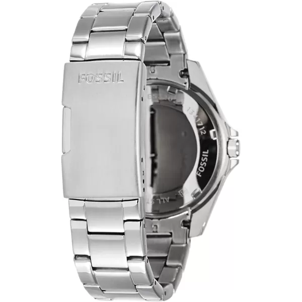 imageWomens  Silver Fossil Riley Stainless Steel CrystalAccented Multifunction Quartz Watch