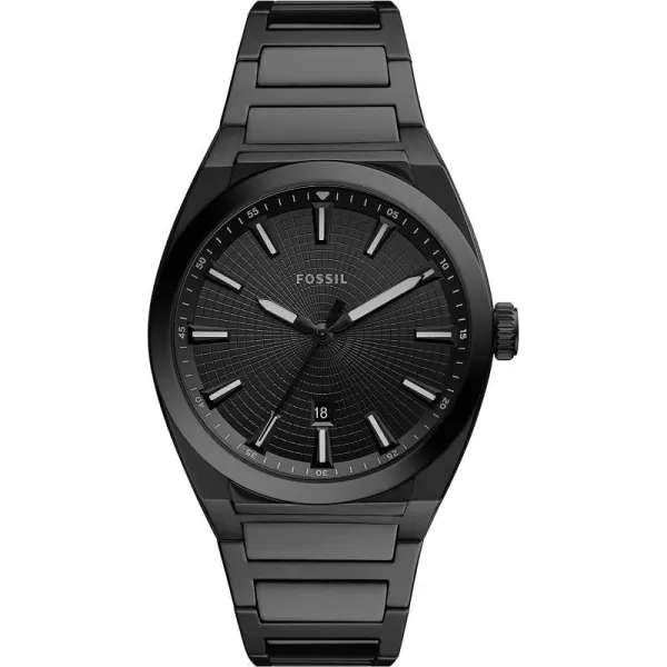 imageFossil Everett Mens Watch with Stainless Steel or Leather BandBlack