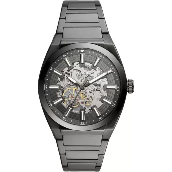 imageFossil Mens Everett Stainless Steel Mechanical Automatic WatchSmoke