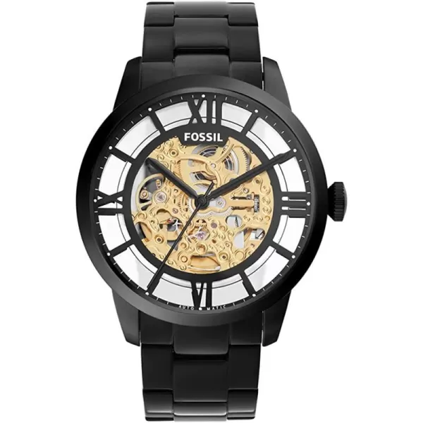 imageFossil Mens Townsman Stainless Steel Mechanical Automatic WatchBlack