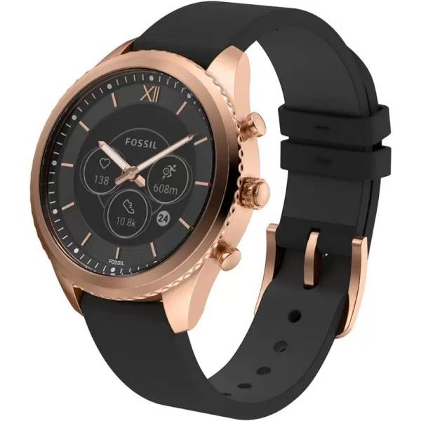 imageFossil Stella Gen 6 Hybrid Smartwatch with Alexa BuiltIn Heart Rate Activity Tracking Blood Oxygen and Smartphone NotificationsStella Rose GoldBlack