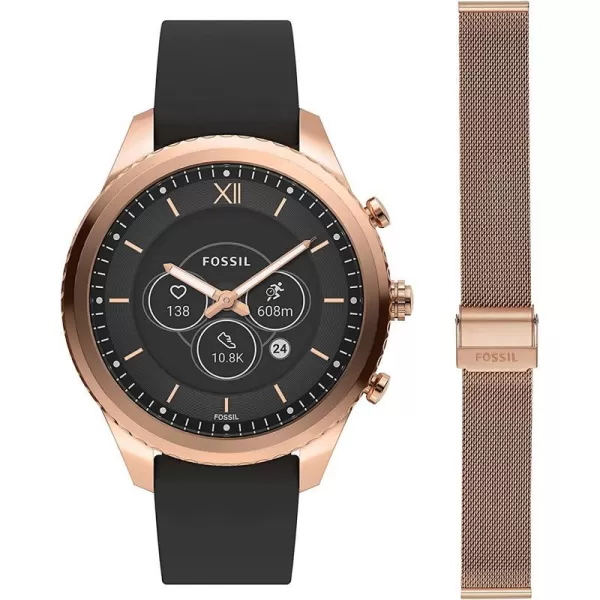 imageFossil Stella Gen 6 Hybrid Smartwatch with Alexa Builtin Heart Rate Activity Tracking Blood Oxygen and Smartphone Notifications