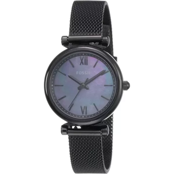 imageFossil Womens Carlie Mini Quartz Stainless Steel Dress WatchBlackGold