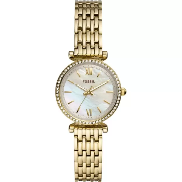 imageFossil Womens Carlie Mini Quartz Stainless Steel Dress WatchGold Glitz