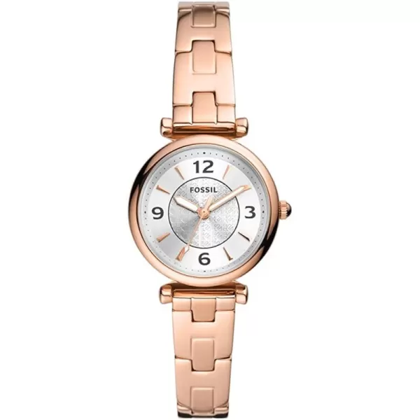 imageFossil Womens Carlie Mini Quartz Stainless Steel Dress WatchRose Gold Sport