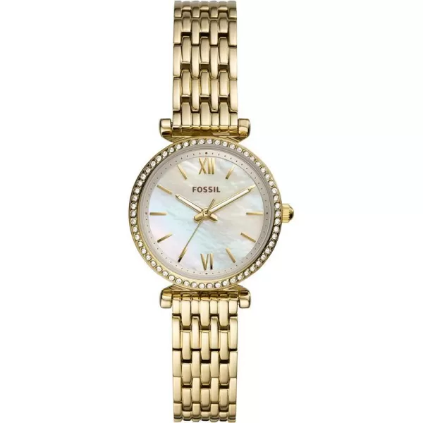 imageFossil Womens Carlie Mini Quartz Stainless Steel Silver WatchGold Glitz