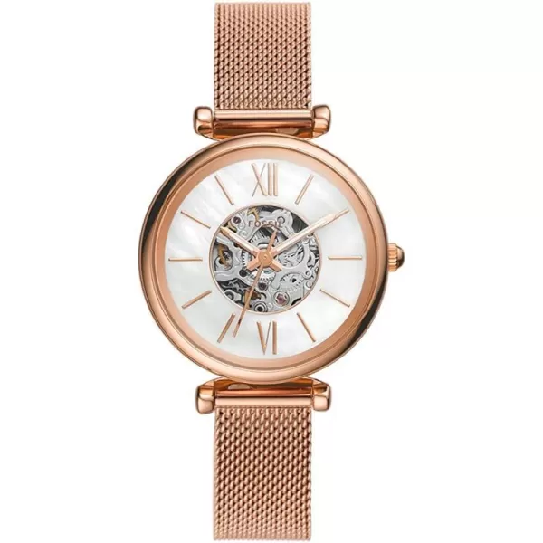 imageFossil Womens Carlie Mini Quartz Stainless Steel Silver WatchRose Gold Automatic