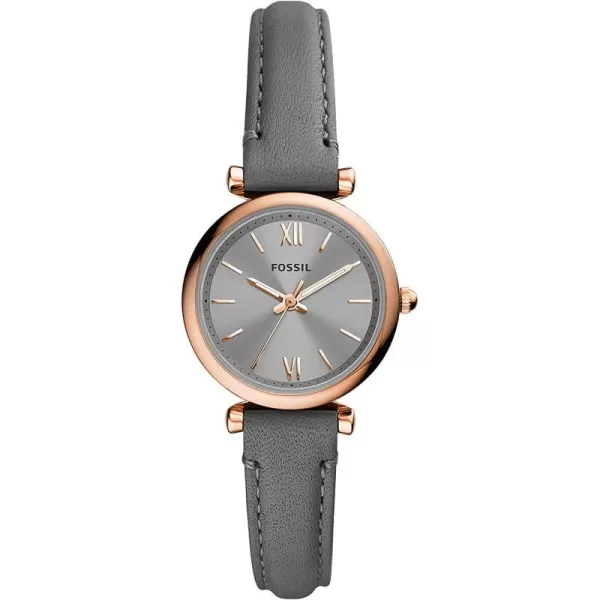 imageFossil Womens Carlie Mini Quartz Stainless Steel Silver WatchRose GoldGray