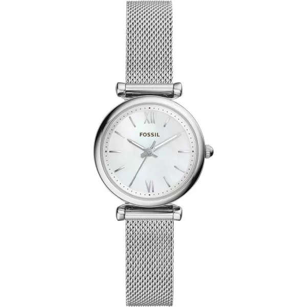 imageFossil Womens Carlie Mini Quartz Stainless Steel Silver WatchSilver Mesh