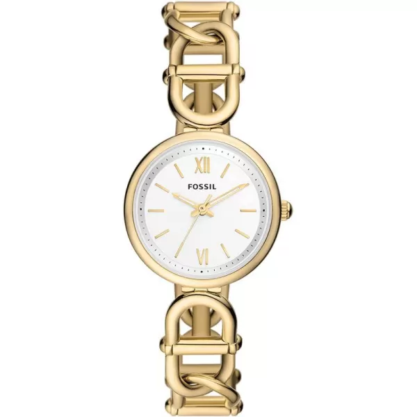 imageFossil Womens Carlie Quartz Stainless Steel WatchGold Chain