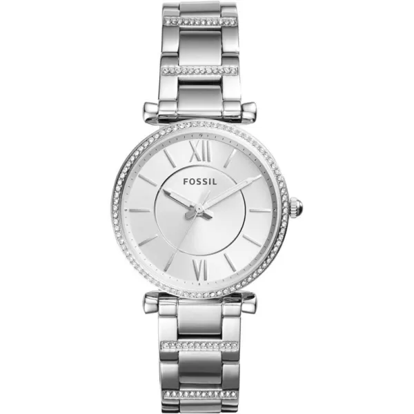 imageFossil Womens Carlie Quartz Stainless Steel WatchSilver Glitz