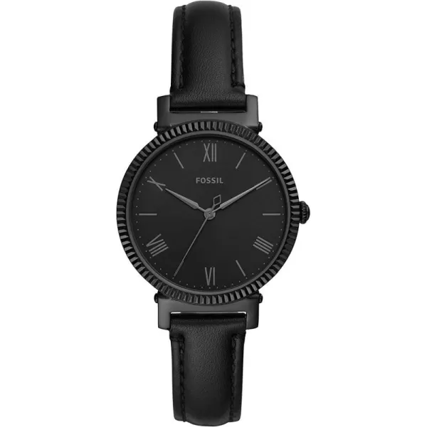 imageFossil Womens Daisy Stainless Steel Casual Quartz WatchBlack Black