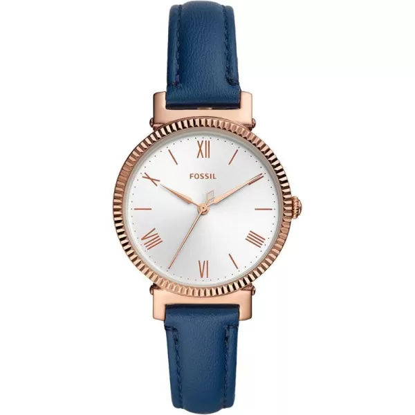 imageFossil Womens Daisy Stainless Steel Casual Quartz WatchRose Gold Blue