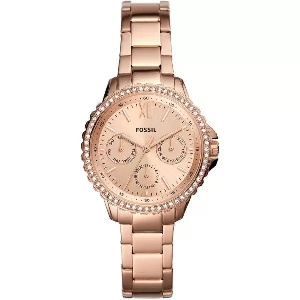 imageFossil Womens Izzy Stainless Steel Casual Quartz WatchRose Gold