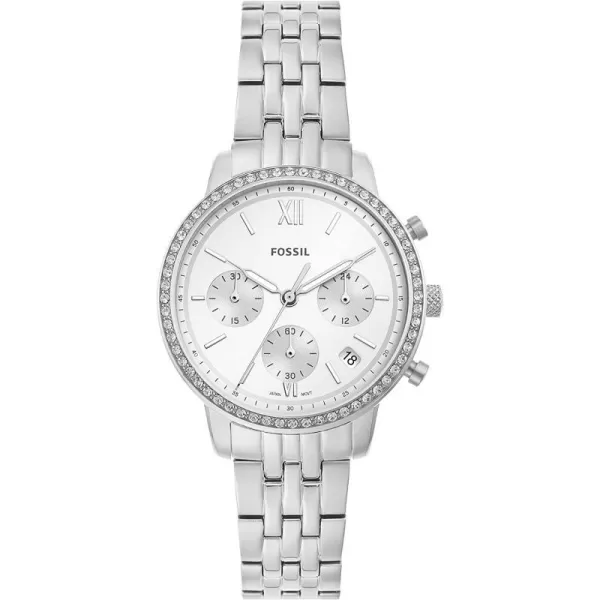 imageFossil Womens Neutra Stainless Steel Quartz Chronograph WatchSilver