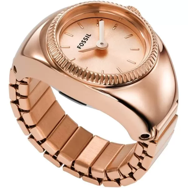 imageFossil Womens Quartz Stainless Steel TwoHand Ring WatchRose Gold