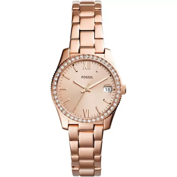 imageFossil Womens Scarlette Stainless Steel Quartz WatchRose Gold Glitz