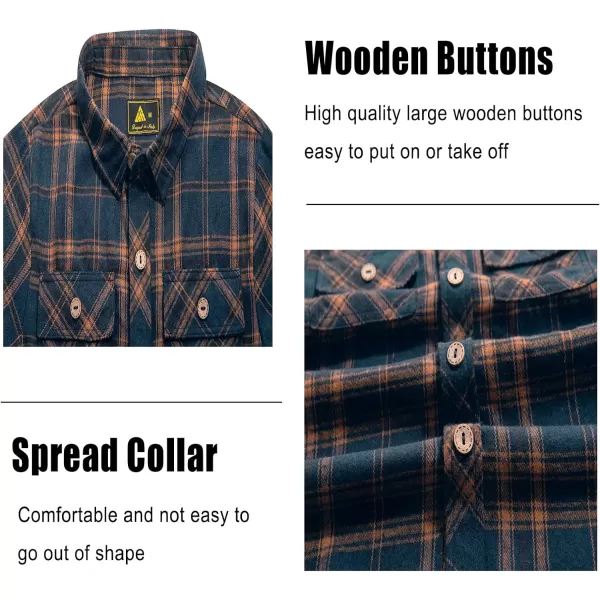 Boys Plaid Flannel Shirts Long Sleeve Casual Button Down Shirts Collared Fall Clothes