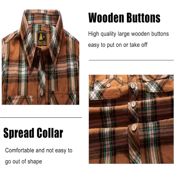 Boys Plaid Flannel Shirts Long Sleeve Casual Button Down Shirts Collared Fall Clothes