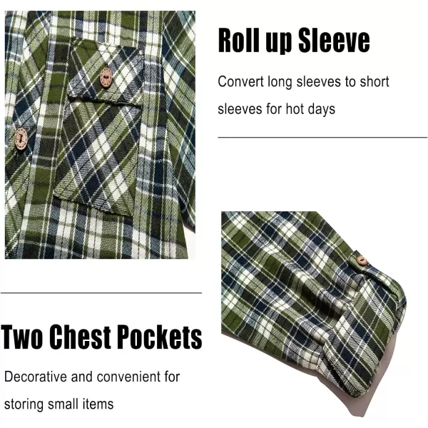Boys Plaid Flannel Shirts Long Sleeve Casual Button Down Shirts Collared Fall Clothes