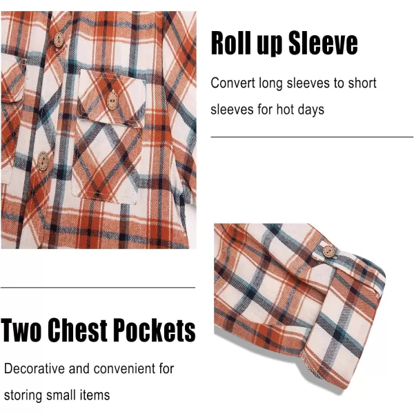 Boys Plaid Flannel Shirts Long Sleeve Casual Button Down Shirts Collared Fall Clothes