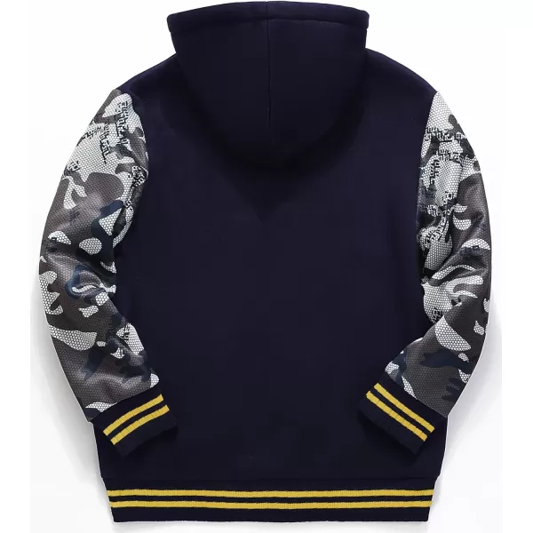 GEEK LIGHTING Boys Sherpa Lined Hoodie Kids Fleece Sweatshirt Full Zip Hooded Jacket