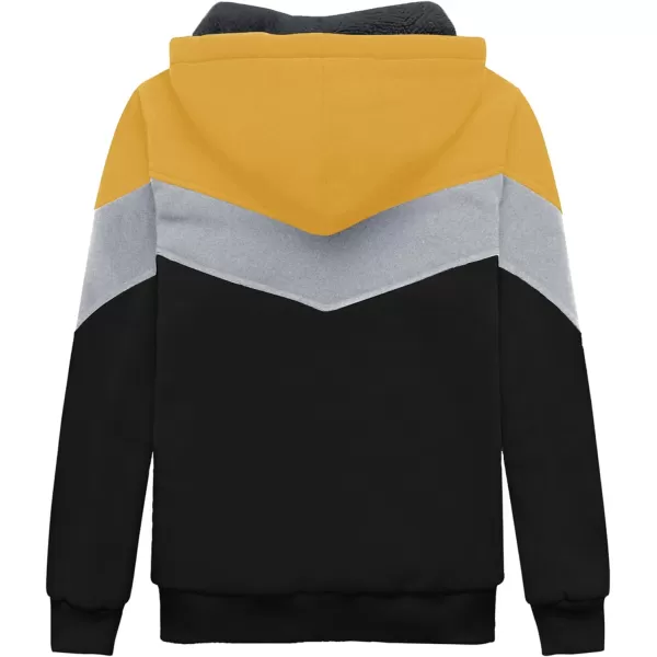 GEEK LIGHTING Boys Sherpa Lined Hoodie Kids Fleece Sweatshirt Full Zip Hooded Jacket