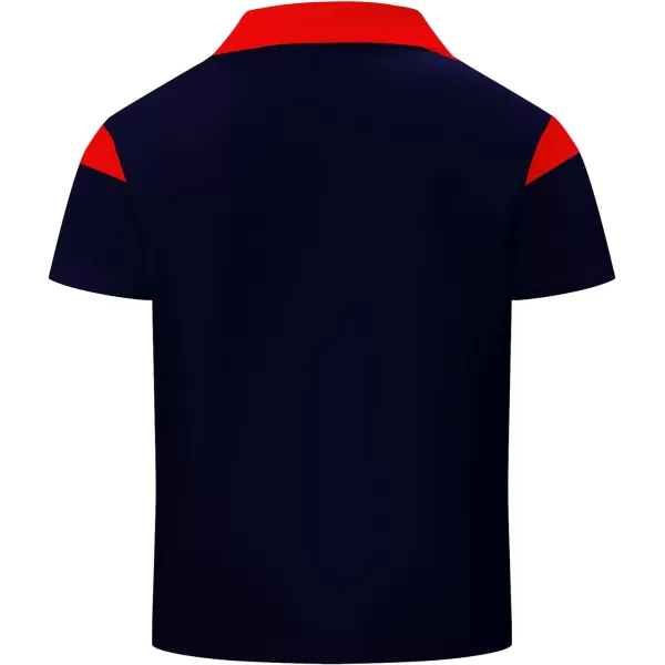 GEEK LIGHTING Boys' Short Sleeve Polo Shirts School Uniforms T-Shirt for Kids and Teens 6-16 Years