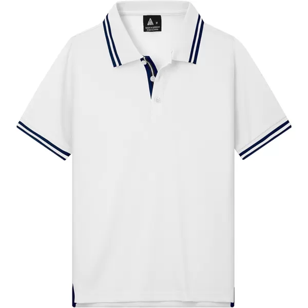 GEEK LIGHTING Boys' Short Sleeve Polo Shirts School Uniforms T-Shirt for Kids and Teens 6-16 Years