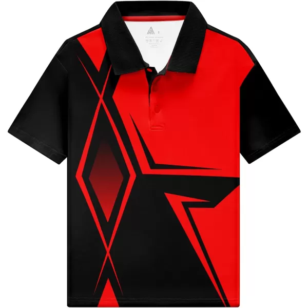 GEEK LIGHTING Boys' Short Sleeve Polo Shirts School Uniforms T-Shirt for Kids and Teens 6-16 Years