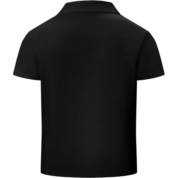 GEEK LIGHTING Boys' Short Sleeve Polo Shirts School Uniforms T-Shirt for Kids and Teens 6-16 Years