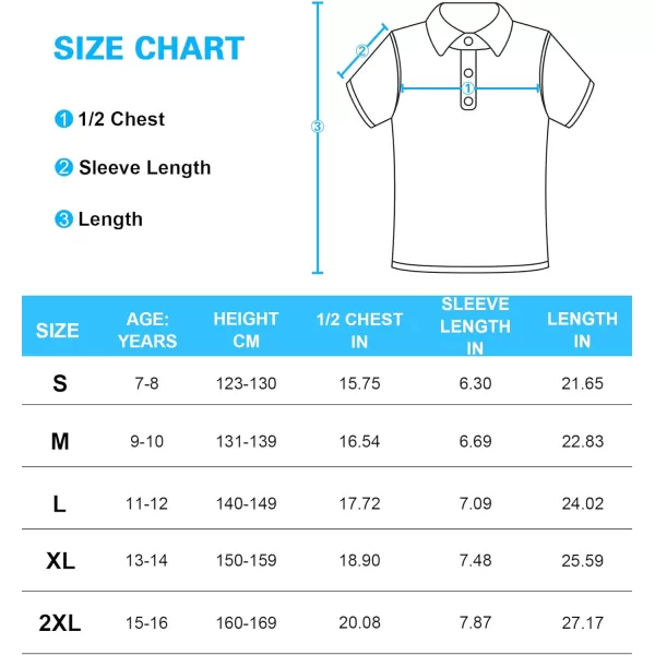 GEEK LIGHTING Boys' Short Sleeve Polo Shirts School Uniforms T-Shirt for Kids and Teens 6-16 Years
